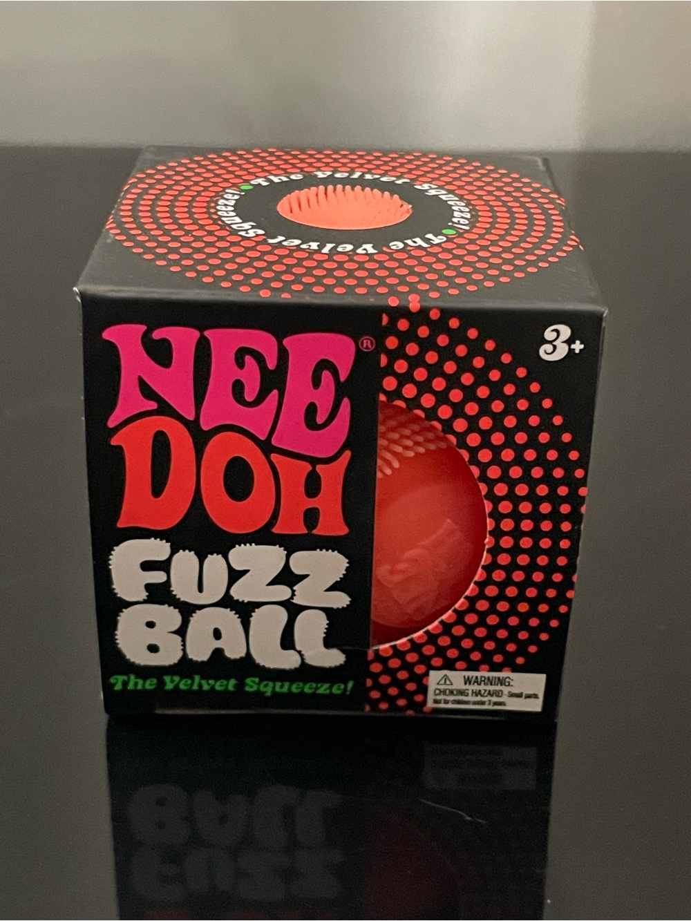 Schylling Needoh Fuzz Ball The Velvet Squeeze (Orange)